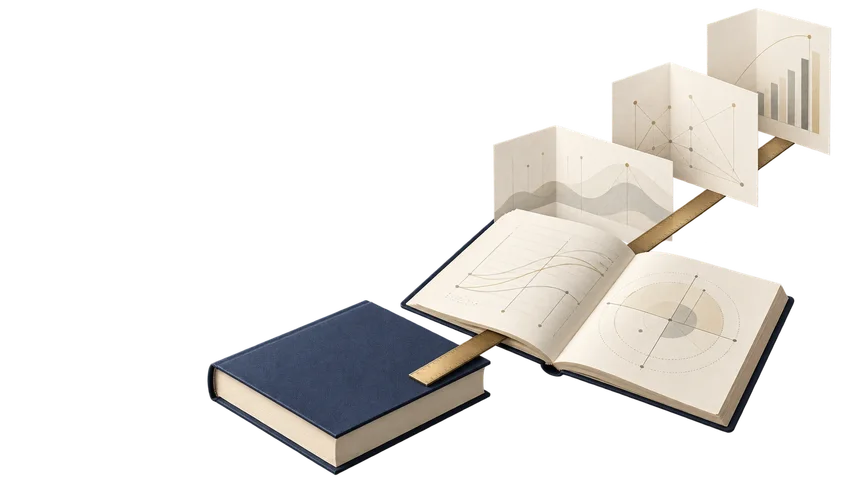 Books and plates laid open on a working surface.